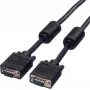 SECOMP STANDARD SVGA-Kabel HD15 mit Ferrit, ST-ST, Schwarz, 10 m (S3618)