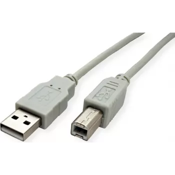 SECOMP STANDARD USB 2.0 Kabel, Typ A-B, Beige, 4,5 m (S3105)