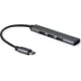 SECOMP STANDARD USB 2.0 Hub, USB-C Anschluss, 4x USB-A Anschlüsse (3x USB 2.0 + 1x USB 3.2 Gen1) (S3017)