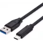 SECOMP Standard USB 3.2 Gen 1 Kabel, USB A auf C, 0,5 m, Schwarz (S3015)
