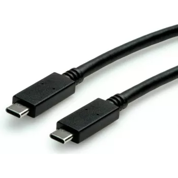 SECOMP STANDARD USB 3.2 Gen 2 Kabel, E-Mark, USB-C auf USB-C, gerade, 10 Gbit/s, 100W, Schwarz, 1 m (S3521)