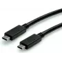 SECOMP STANDARD USB 3.2 Gen 2 Kabel, E-Mark, USB-C auf USB-C, gerade, 10 Gbit/s, 100W, Schwarz, 1 m (S3521)