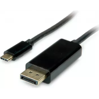 SECOMP STANDARD USB-C auf DisplayPort Adapterkabel 1m 4K@60Hz Schwarz S3732