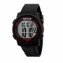 SECTOR MAN R3251543001 (44mm) Quarz-Armbanduhr - Schwarzes Zifferblatt, Silikonarmband