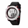 SECTOR MAN R3251546002 45mm Quarzuhr Schwarzes Silikonarmband