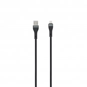 SEEK TOTI USB-A auf Lightning 2m geflochtenes Kabel 2A (Non-MFI) Schwarz