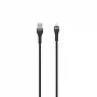 SEEK TOTI USB-A auf Lightning 2m geflochtenes Kabel 2A (Non-MFI) Schwarz