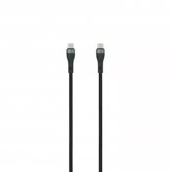 SEEK TOTI USB-C auf USB-C 2m geflochtenes Kabel 3A Schwarz