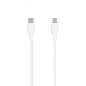 SEEK TOTI USB-C auf USB-C Silikonkabel 1m 3A Weiß