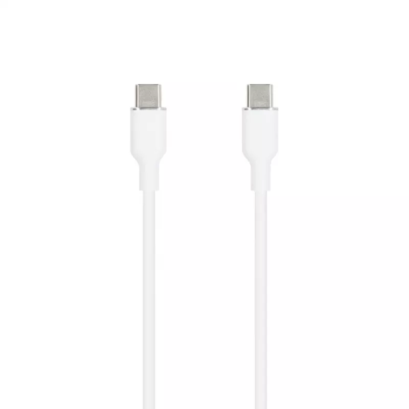SEEK TOTI USB-C auf USB-C Silikonkabel 1m 3A Weiß