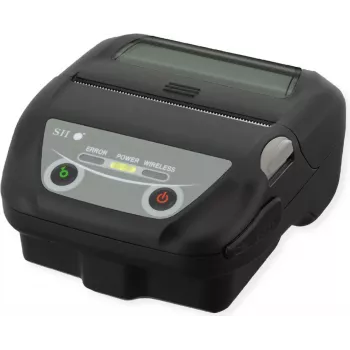 SEIKO MP-B30 Mobiler Thermodrucker für Quittungen/Etiketten, 203dpi, 72mm Druckbreite, USB & Bluetooth, Schwarz