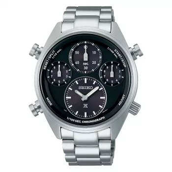 SEIKO Prospex Solar Chronograph Limited Edition SFJ003P1 42mm Edelstahl Schwarzes Zifferblatt