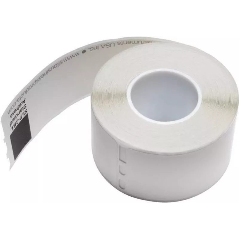 Seiko SLP-2RLC Klare Adressetiketten 28x89mm, 2 Rollen, 260 Etiketten, Weiß, Permanentkleber, Direktthermo, für Smart Label Printer
