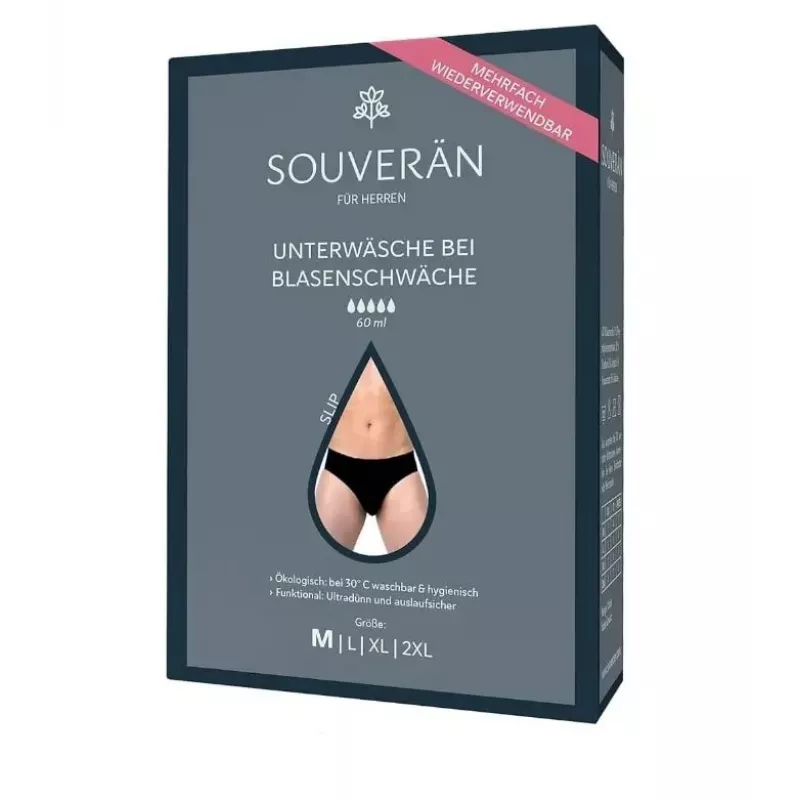 Selenacare Bladderleak Underwear Slip Schwarz / M