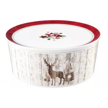 SELTMANN LIFE CHRISTMAS Servierschale mit Deckel 21x9 cm