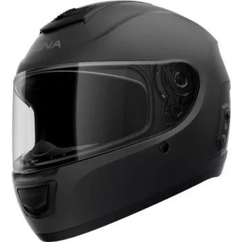 SENA Momentum EVO Motorrad-Smart-Helm, Integralhelm, Mesh-Intercom, Bluetooth 5.0, Matt Schwarz, Größe M, ECE