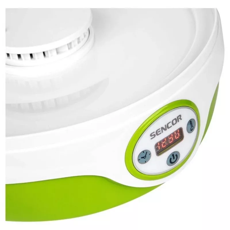Sencor SFD 851GR Dörrautomat, 240 W, 25,5 cm Siebdurchmesser, 35-70°C, Grün