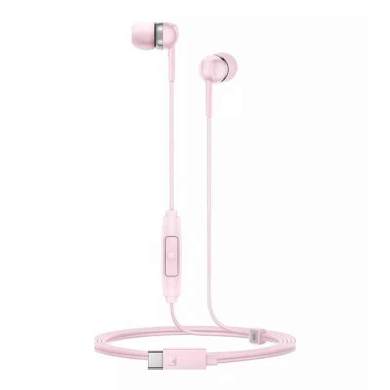Sennheiser CX 80U Kabelgebundene In-Ear-Kopfhörer mit Mikrofon und Inline-Fernbedienung, Sakura Pink, 17 Hz - 20 kHz