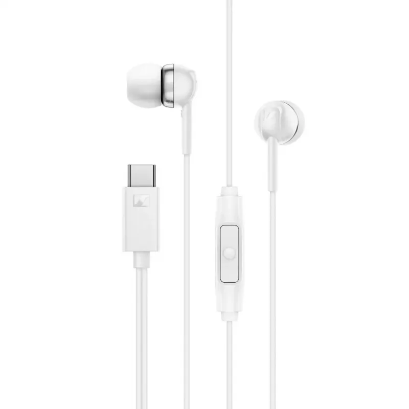 Sennheiser CX 80U USB-C-In-Ear-Kopfhörer mit Mikrofon, Weiß