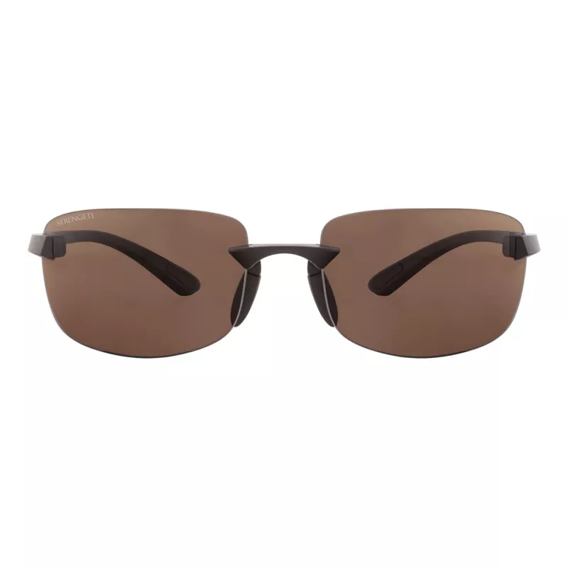 SERENGETI MAN SS755004-S Aviator Sonnenbrille - Drivers Brown Glas - Gunmetal Gestell