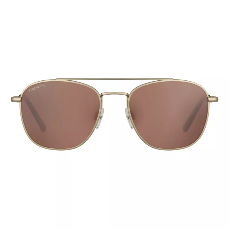 SERENGETI Unisex Sonnenbrille SS542004 - Photochrome Polarisierte Mineralglasgläser, 53mm Glasbreite, Klassisches Rechteck