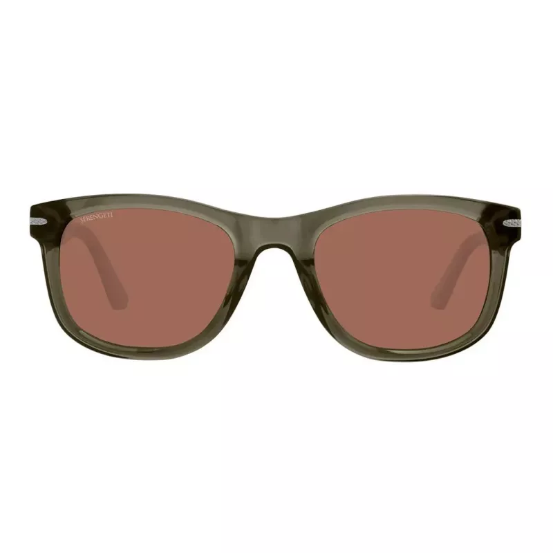 SERENGETI Unisex Sonnenbrille SS745004-S - Shiny Black Rahmen, Drivers Gold Glas, 54/24/145 mm