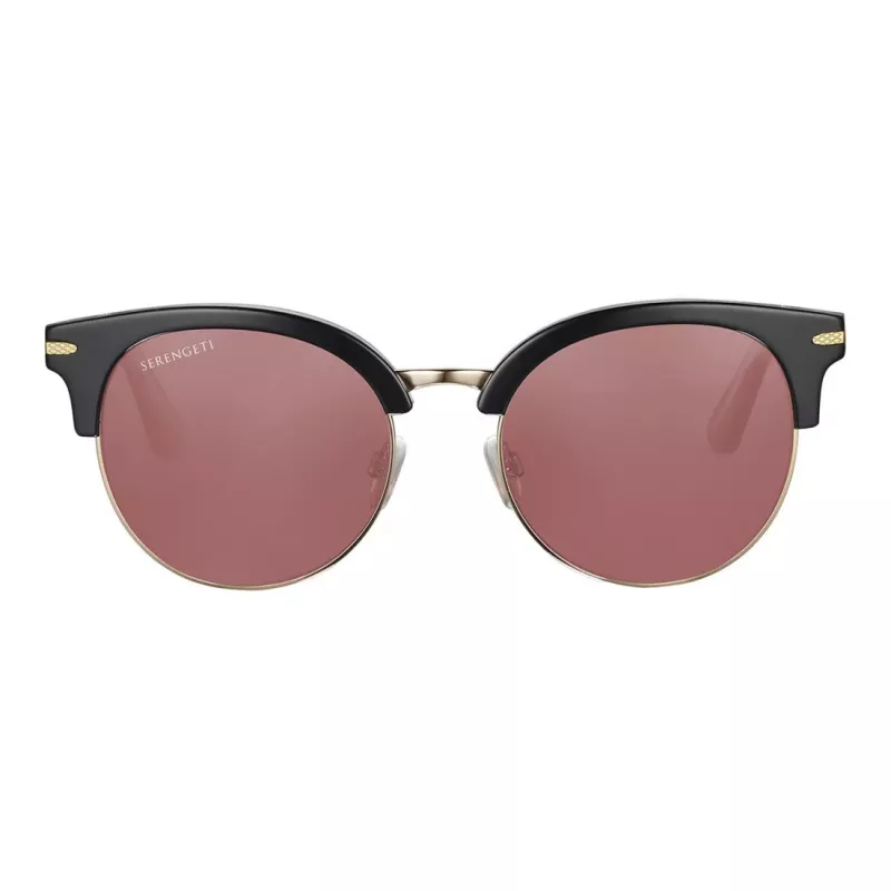 SERENGETI Damen Sonnenbrille SS560001 - Havanna Acetatrahmen, Braune photochrome Mineralglasgläser, 53 mm