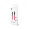 Setty USB-A auf Micro-USB Kabel 1,0 m 3A Schnellladung Rot FC-M