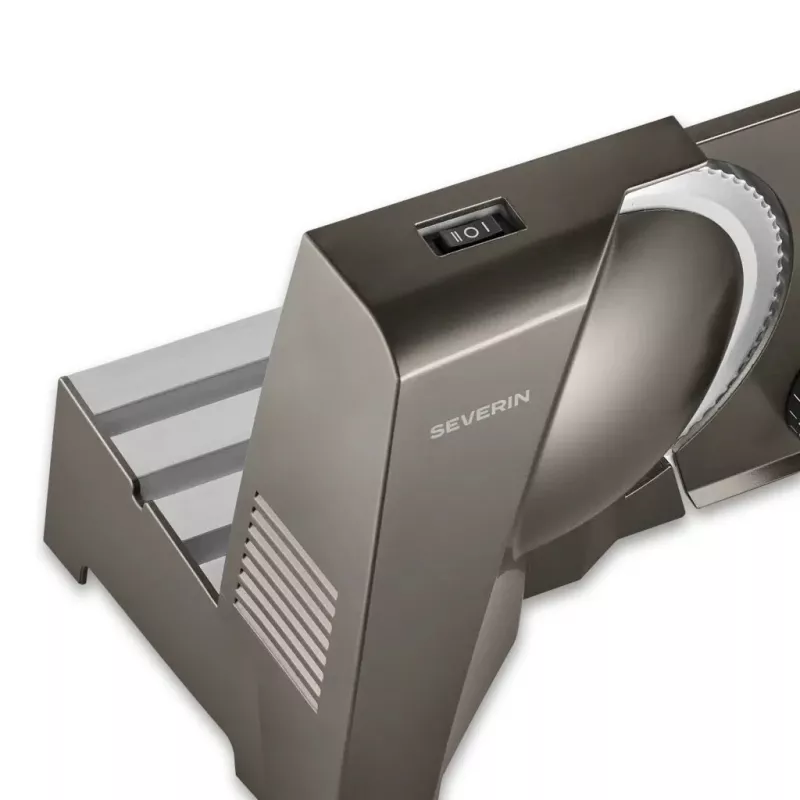 Severin AS 3918 Elektrische Küchenmaschine Aufschnittmaschine 180W Silber/Schwarz