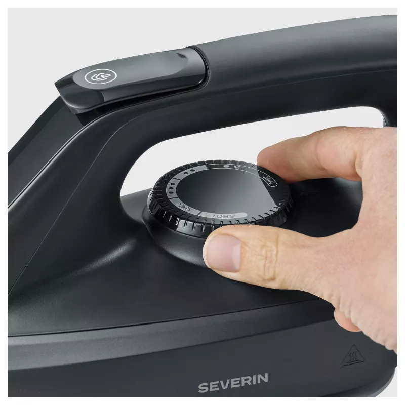 Severin BA 3192 Dampfbügelstation – 2400W, 5,5 bar, Keramiksohle, Matt Schwarz