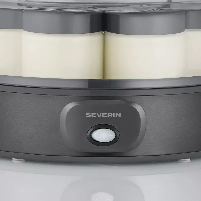 Severin JG 3510 Joghurtbereiter, 7 x 150 ml Gläser, 13 W, Weiß