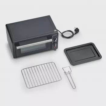 Severin TO 2062 Tischbackofen mit Drehspieß, 20 L, 1500 W, Schwarz