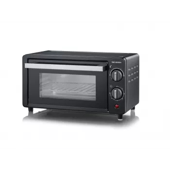 Severin TO 2062 Tischbackofen mit Drehspieß, 20 L, 1500 W, Schwarz