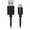SHARKOON USB 2.0 Kabel, USB-A Stecker auf USB-C Stecker (Schwarz, 2 m)