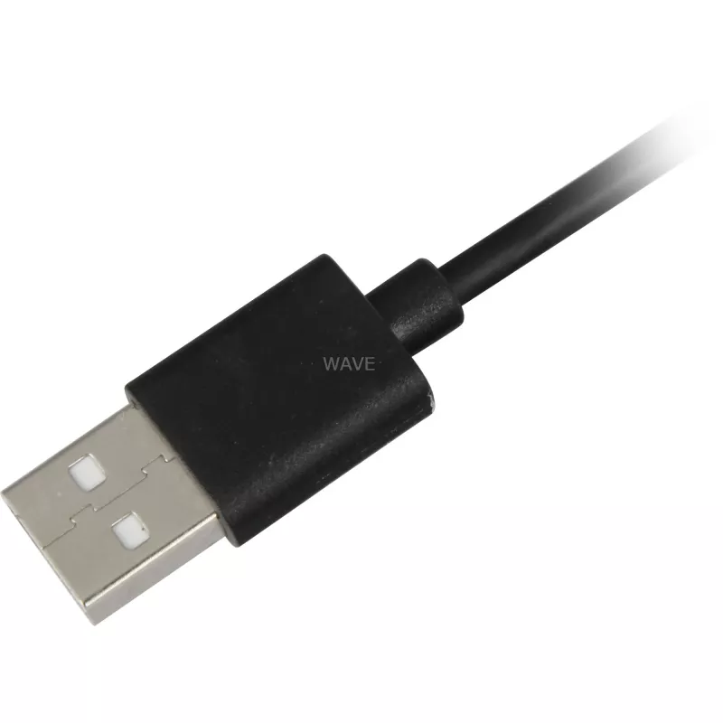 SHARKOON USB 2.0 Kabel, USB-A Stecker auf USB-C Stecker (Schwarz, 2 m)