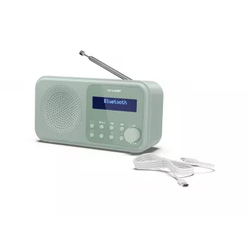 Sharp Tokyo DR-P420(GN) tragbares DAB+/FM-Radio, Bluetooth 5.3, Aquamaringrün