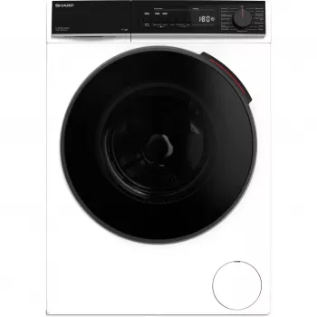 SHARP ES-WNFB214CWDA-DE Frontlader-Waschmaschine, 10 kg, 1400 U/min, Weiß, Wi-Fi, Advanced Inverter Motor