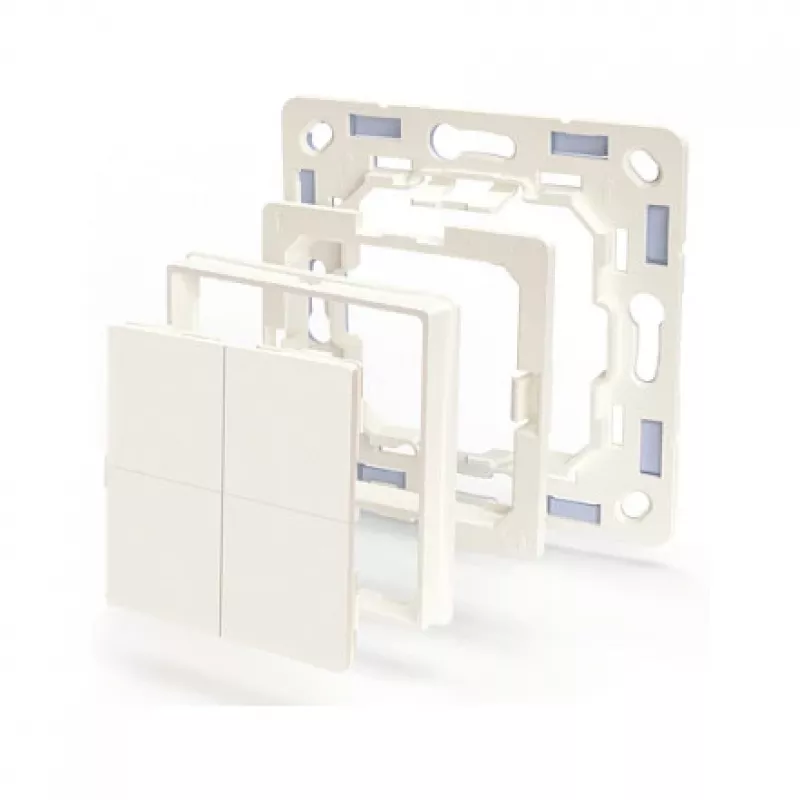 Shelly Plug & Play BLU Wall Switch 4 Adapter Legrand & Shelly White
