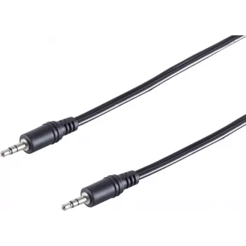SHIVERPEAKS 3,5 mm Klinken-Audiokabel, Stecker-Stecker, 2,5 m, Schwarz