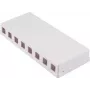 SHIVERPEAKS 8-Port Keystone Aufputzdose, Weiß BS08-10119