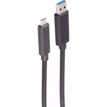 SHIVERPEAKS Aktives optisches USB-A-auf-USB-C-Kabel, USB 3.2 Gen 2, 10 Gbps, 30 m, Schwarz BS30-39485