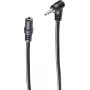 SHIVERPEAKS BASIC-S 2,5mm gewinkelter Klinkenstecker auf 3,5mm Klinken-Kupplung Audio-Verlängerungskabel, 0,2m, Schwarz BS30781