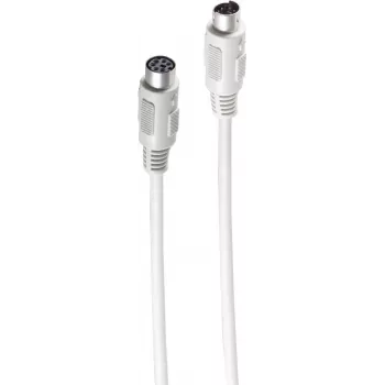 SHIVERPEAKS BASIC-S PS/2-Verlängerungskabel, 6-poliger Mini-DIN-Stecker auf Buchse, 3,0 m, Schwarz BS78106-3