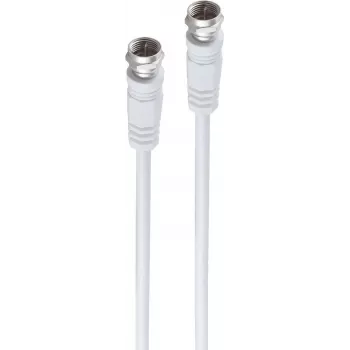 shiverpeaks BASIC-S SAT-Kabel F-Stecker auf F-Stecker 0,2 m Weiß 10er-Pack BS80092-0.2-128