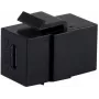 SHIVERPEAKS BASIC-S USB-C 3.1 Gen 2 Keystone-Kupplung, Buchse zu Buchse, 10 Gbps, Schwarz BS08-10040