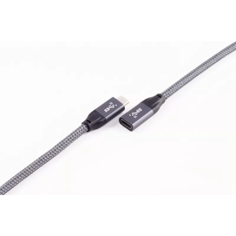 ShiverPeaks BASIC-S USB-C Verlängerungskabel, USB 3.2 Gen 2, 2,0 m, Schwarz
