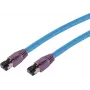 SHIVERPEAKS BS08-40031 Cat8 S/FTP Netzwerkkabel, RJ45, 2 m, Blau, 40 Gbit/s, 2000 MHz