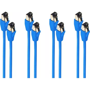 SHIVERPEAKS BS08-41081-4 Cat8.1 F/FTP Netzwerkkabel, 15 m, Blau