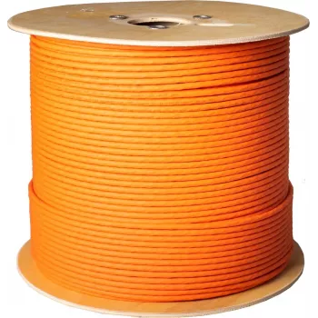 SHIVERPEAKS BS08-84035007 Cat.7 S/FTP Installationskabel, BasePro, Orange, 500m