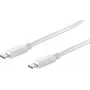 shiverpeaks BS13-45026 USB-C auf USB-C Kabel 1m Weiß USB 3.2 Gen 2 10Gbps 100W PD